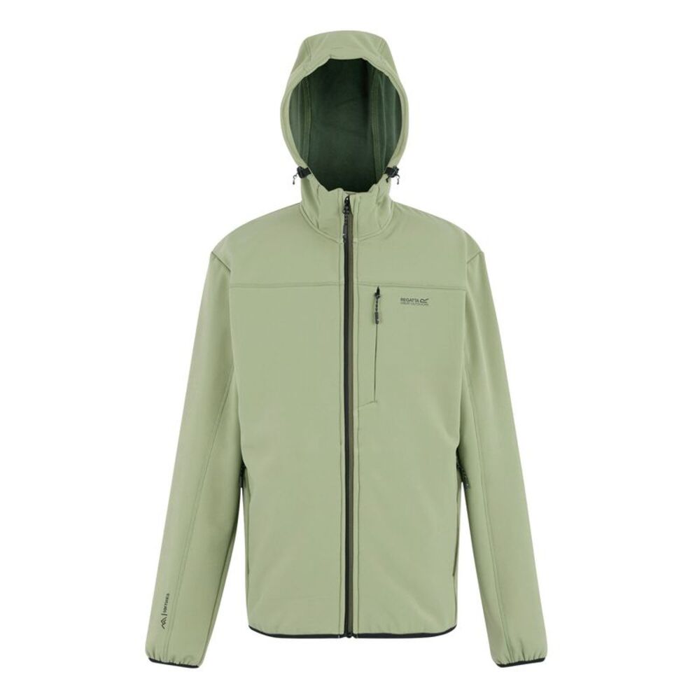 Regatta Mens Ossek Soft Shell Jacket / Oil Green